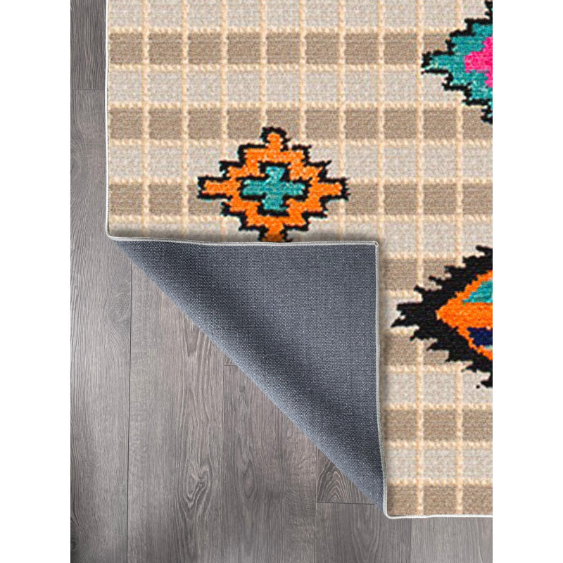 Tapis en coton Darlene, Rectangle 2 pi 7 po x 3 pi 3 po