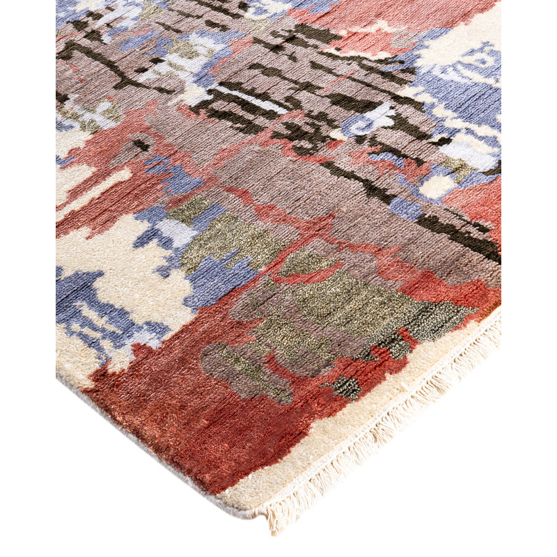 Overdyed One-of-a-Kind 8' 3" X 10' 4" Hand Knotted Area Rug