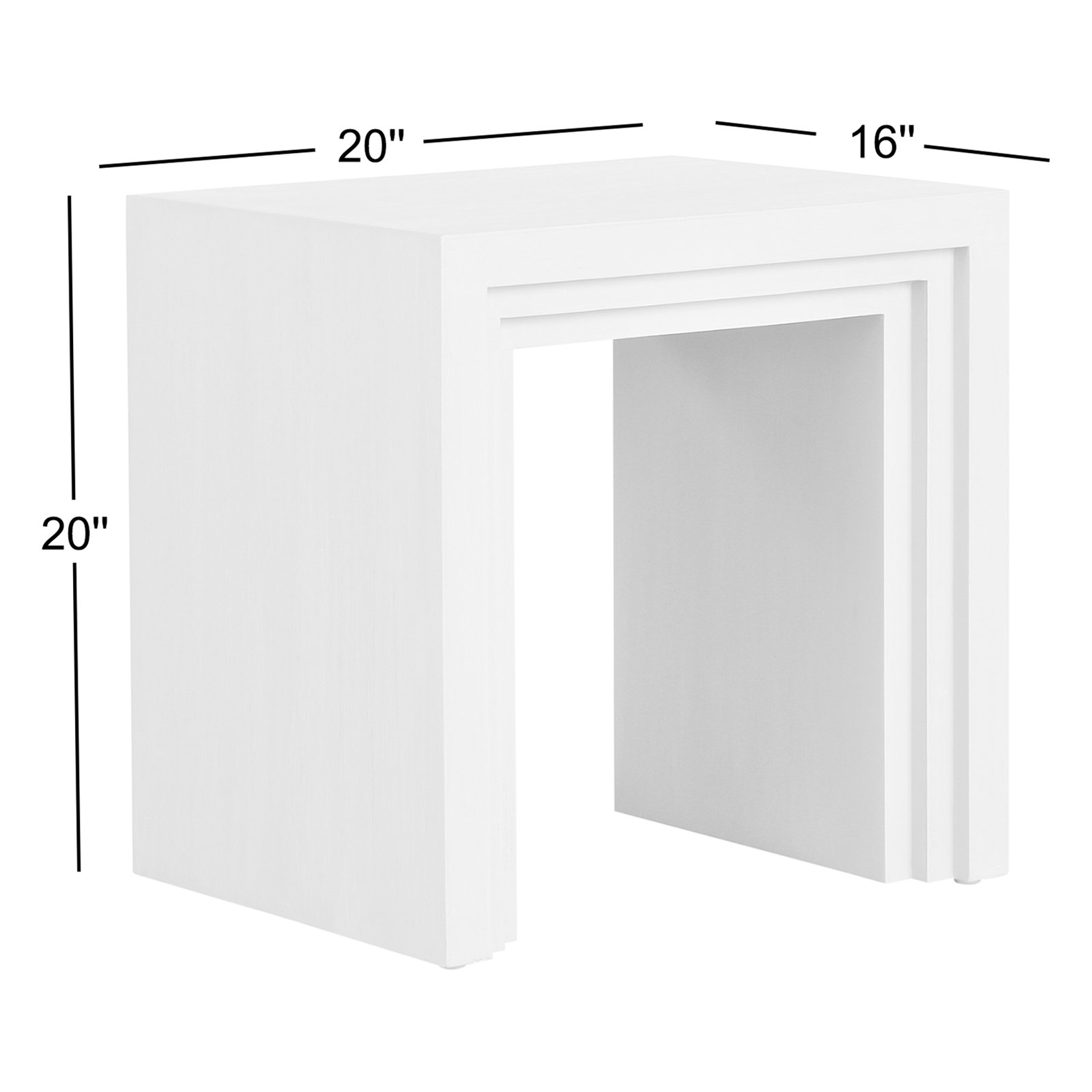 Cascade Rectangular Side Table