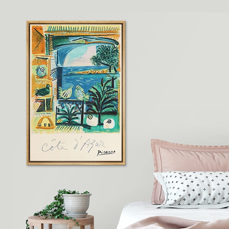 French Riviera Framed On Canvas by Pablo Picasso Graphic Art