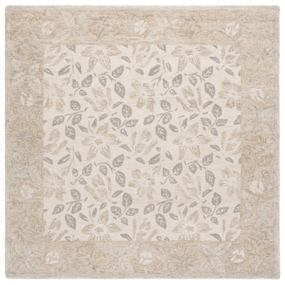 Jardin Hand Tufted Wool, Cotton Floral Indoor Rug
