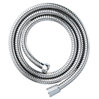 Double Spiral Shower Hose 2m X 8mm Chrome