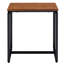 3 tables d'appoint, en chêne et en métal noir, ajoutent du charme aux tables rectangulaires du salon, attirent la pièce en bois