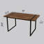 Table de salle à manger rectangulaire moderne avec pieds en métal-1007547280-1019060381