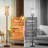 PeeNoke 68.5" Standing Floor Lamp Vintage Floral Red Yellow Cream Flowers Green Leaves Dimmable Metal Pole Lamp with Linen Lampshade LED Bulb Included