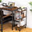 Slim Storage Cart, 3-tier Narrow Cart With Handle, 7.5''w Slide Out Rolling Utility Cart Mobile Shelving Unit Organizer For Small Spaces Kitchen Laundry Narrow Places, Rustic Brown Bf18tc01