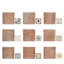 Benisa Marelle avec taco 11-7 / 8 po X 17 3/4 po Carreau de porcelaine pour plancher et mur