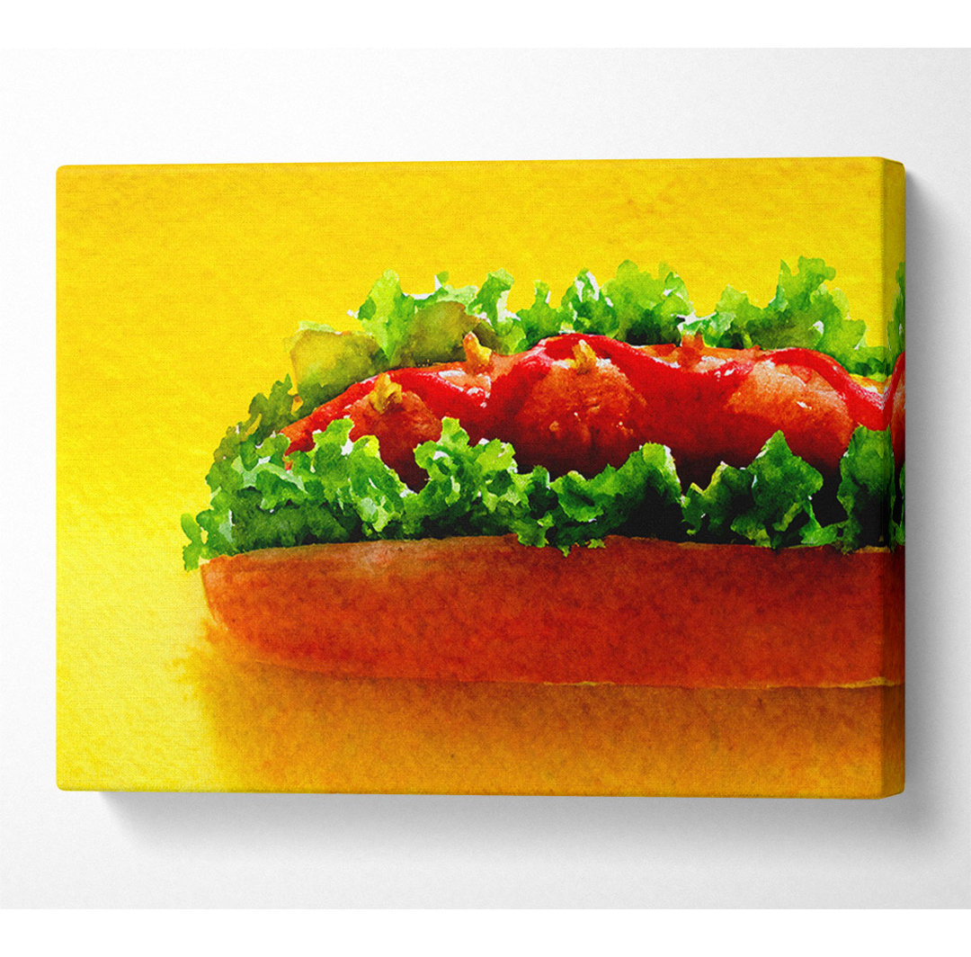 Hot Dog With Everything - Kunstdrucke auf Leinwand