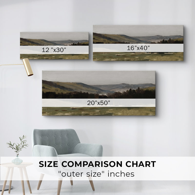 Série paysage - MCX - Toile tendue avec châssis - Prêt à accrocher, H 16 po x l 40 po