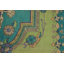 Tapis traditionnel rétro vert 6 x 9
