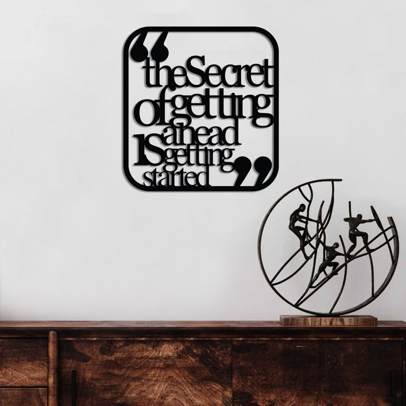 Stylish Decorative Metal Wall Accessory, Black, 19.7 x 19.7 inches | 100% Metal Construction, Thickness: 0.06 inches | Lightweight at 2.3 lbs, Perfect for Home Décor & Modern Interiors, Unique Design Element