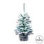 Arbre de Noël artificiel pin enneigé 12 po