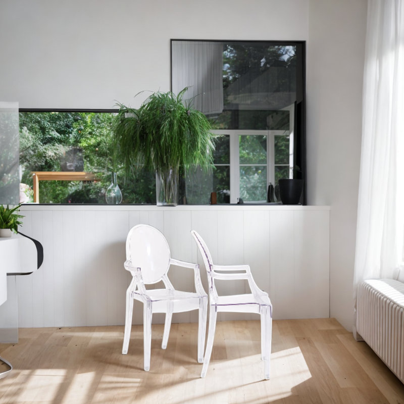 Chaise avec accoudoirs Kaylon Gostyy, Transparent