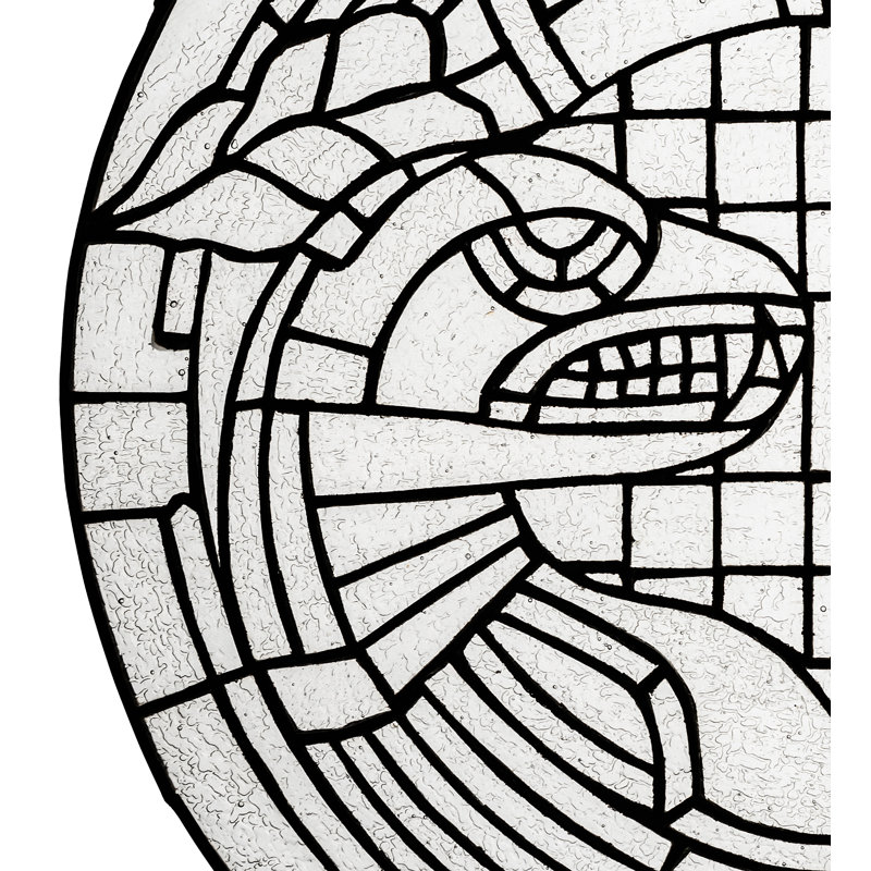 Rattlesnakes Medallion Stained Glass Window