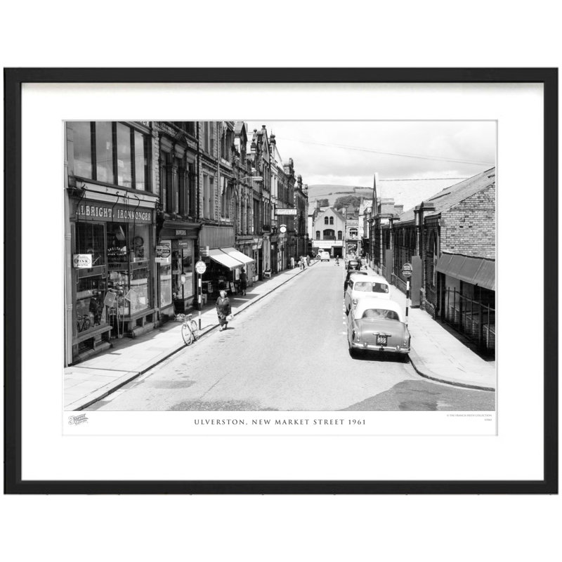 Ulverston, New Market Street 1961 - Single Picture Frame Print, 40cm H x 50cm W x 2.3cm D