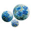 «Garden of Blue Dreams Morning Glory Flowers I», impression murale à 3 panneaux floraux