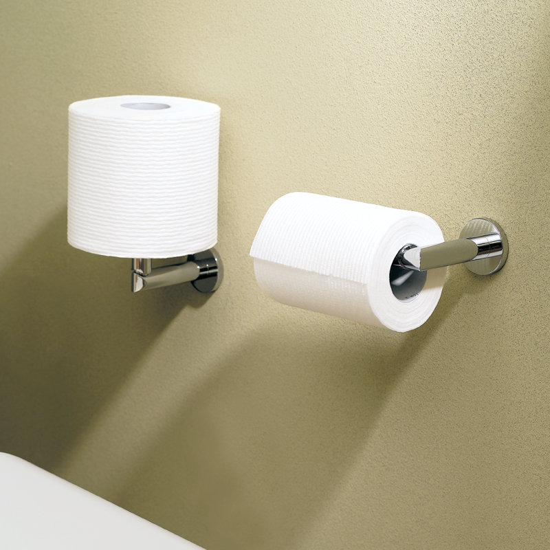 Sine Open Toilet Paper Holder, Polished Chrome