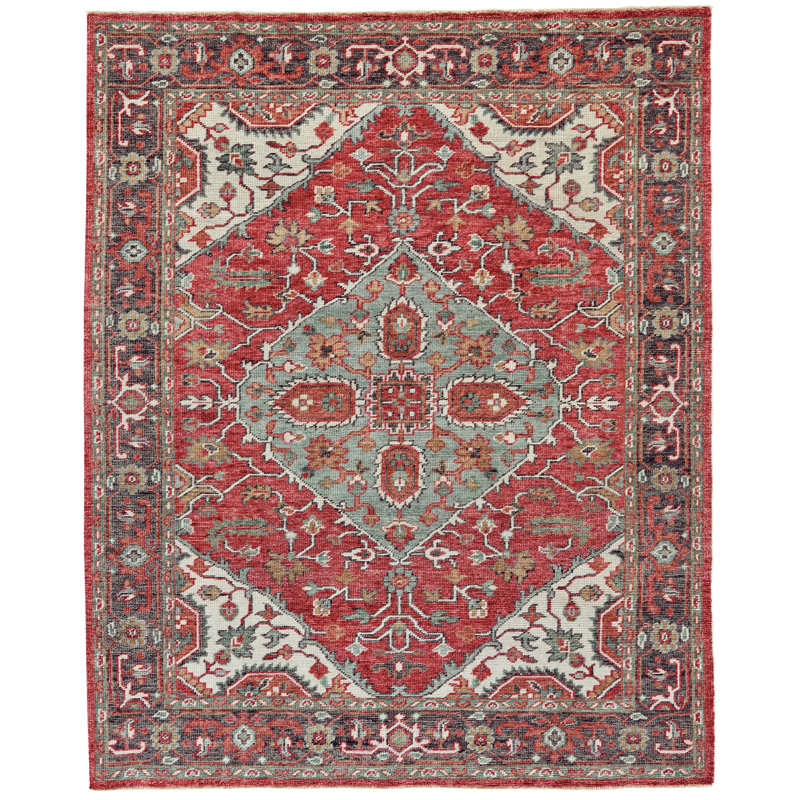 Nyeka Wool Oriental Indoor Rug, Rectangle 2' x 3'