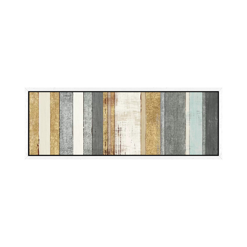 Beachscape XII by Michael Mullan - Panoramic Print on Canvas, 152.4 cm H x 50.8 cm W, White Framed Canvas