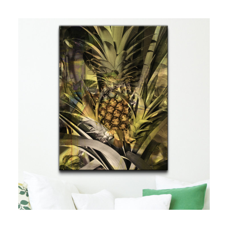 « ananas abstraction », impression sur toile tendue