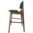 Mykeil Upholstered Counter Stool with Solid Wood Frame-2030365343