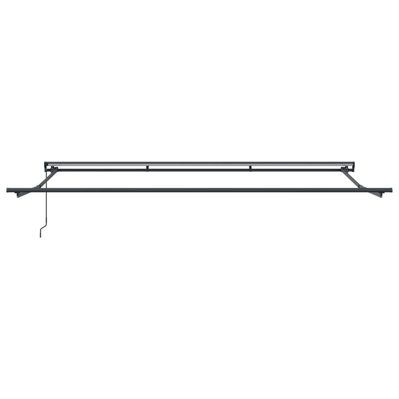 VidaXL Retractable Patio Awning, 400cm W x 350cm D, Anthracite