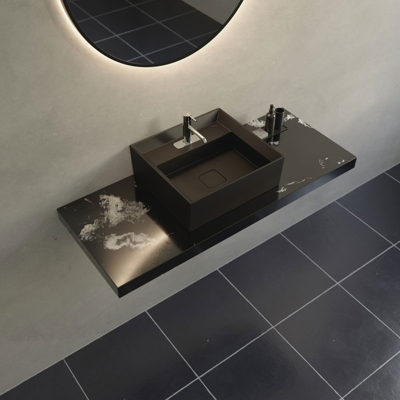 Cheviot Products 17.875'' Fireclay Rectangular Bathroom Sink, Graphite