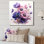 «Mauve Poppy Bouquet II» - art mural coquelicots