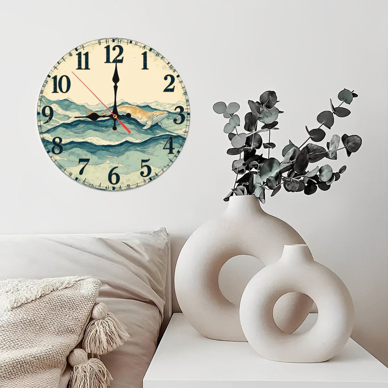 Horloge murale Autumn River