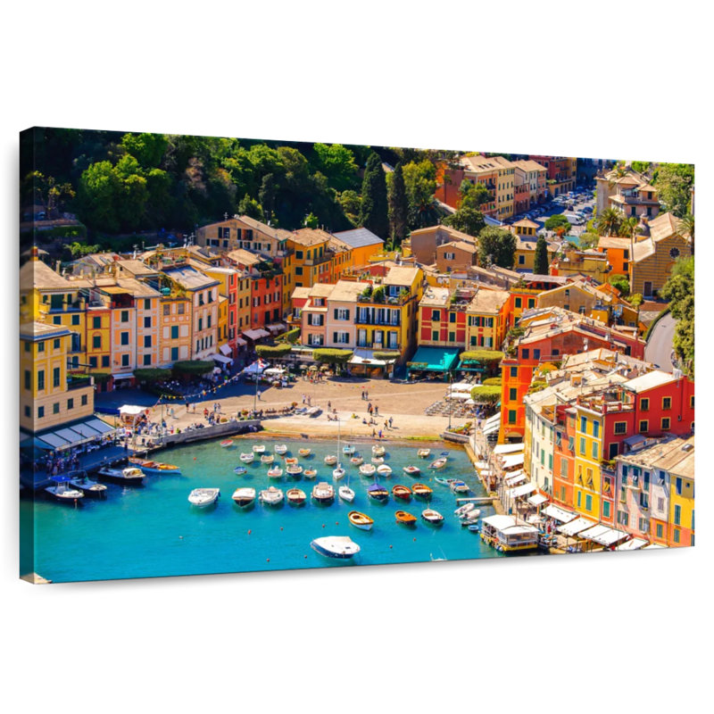 Ravi Portofino, ville de pêche, H 16 po x l 24 po