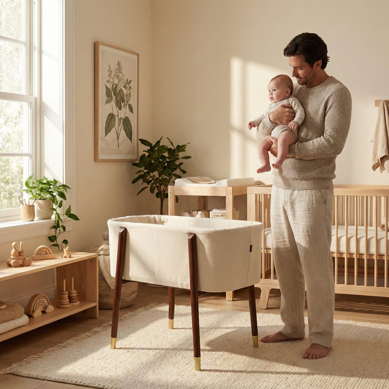 Sova Bassinet - Pink, Beige