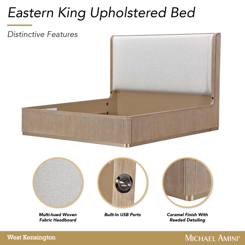 West Kensington Eastern Bed, Tan, King