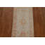 Tapis beige en laine noué à la main de conception unique 1 pi 11 po x 3 pi 10 po New Age