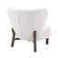 Fauteuil à oreilles rembourré Aarmaan