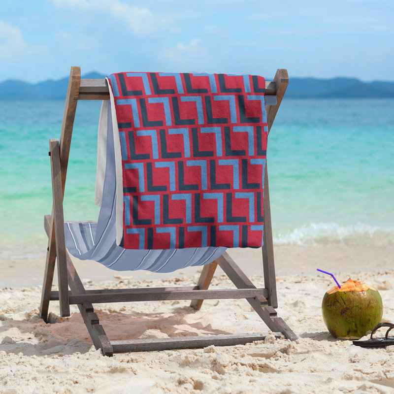 Beach Towel, Red/Navy/Blue