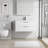 Sharee Wall Mounted Single Bathroom Vanity Set With Sink Top, Zinc Alloy Faucet And Drain, Floating Cabinet With Soft-close Drawers-779144750-779144749