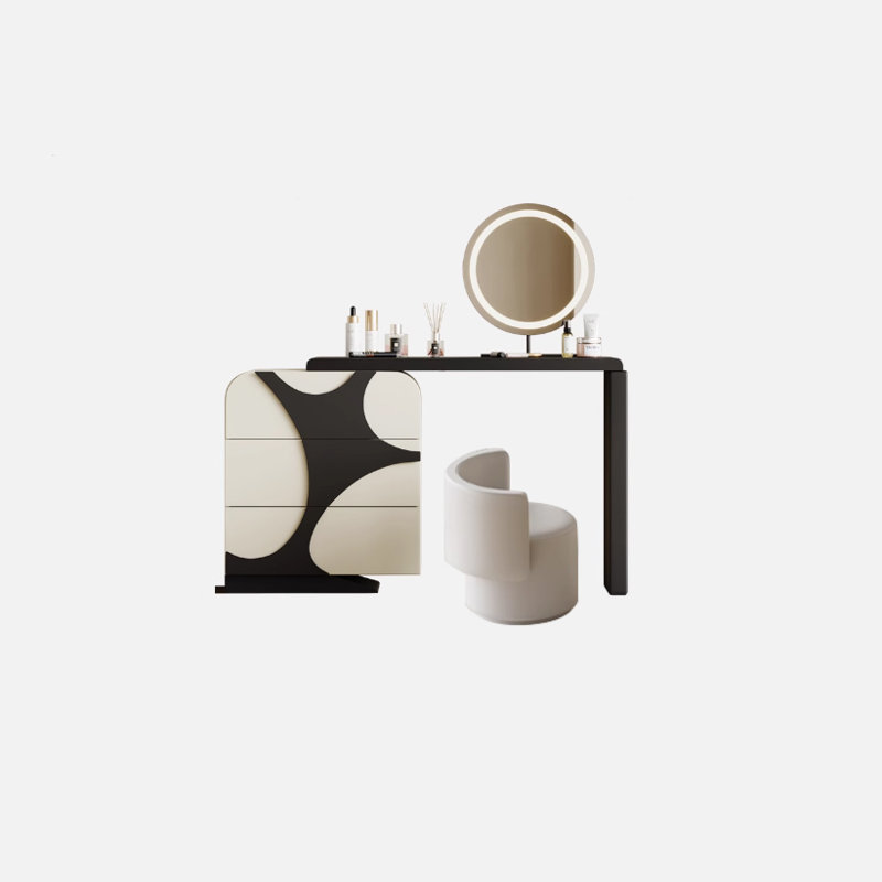 Modern cream-style dressing table with storage