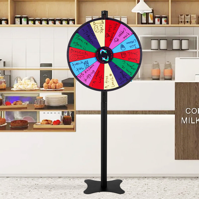 Roue de 24 pouces VEVOR, roulette de table à 14 fentes, roulette robuste