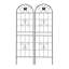 Paquet de 2 treillis de jardin en métal antirouille pour plantes grimpantes-1829340412