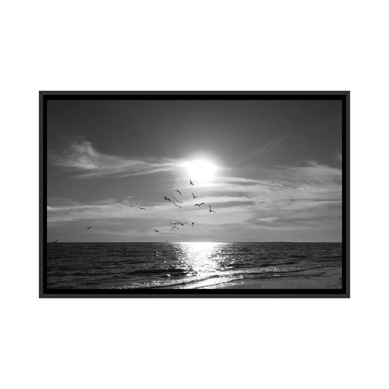 « Prenant son envol » par Nan-impression, H 18 po x l 26 po x P 1,5 po, Cadre noir