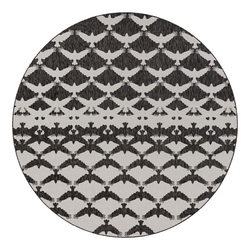 Axon Hower Indoor/Outdoor Area Rug, Round 10'