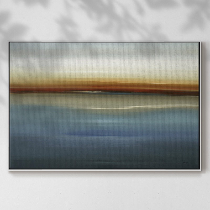 «Beside the Blue II», reproduction sur toile tendue, H 25 po x l 17 po x P 2 po, Blanc