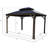 Alexander 10ftx12ft Dark Brown Double Roof Hardtop Gazebo with Curtain and Mosquito Netting