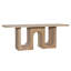 June 83.8" Solid Oak Dining Table