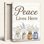 Peace Lives, reproduction d'art sur toile, ensemble de 1