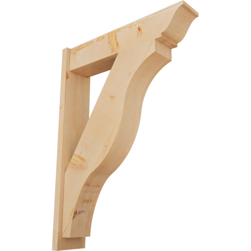 Persienne Funston traditionnelle, Sapin Douglas de 7 1/2 po (lisse), P 32 po x H 44 po