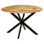 Vinci Mango Round Wood Top Dining Table-1028264997
