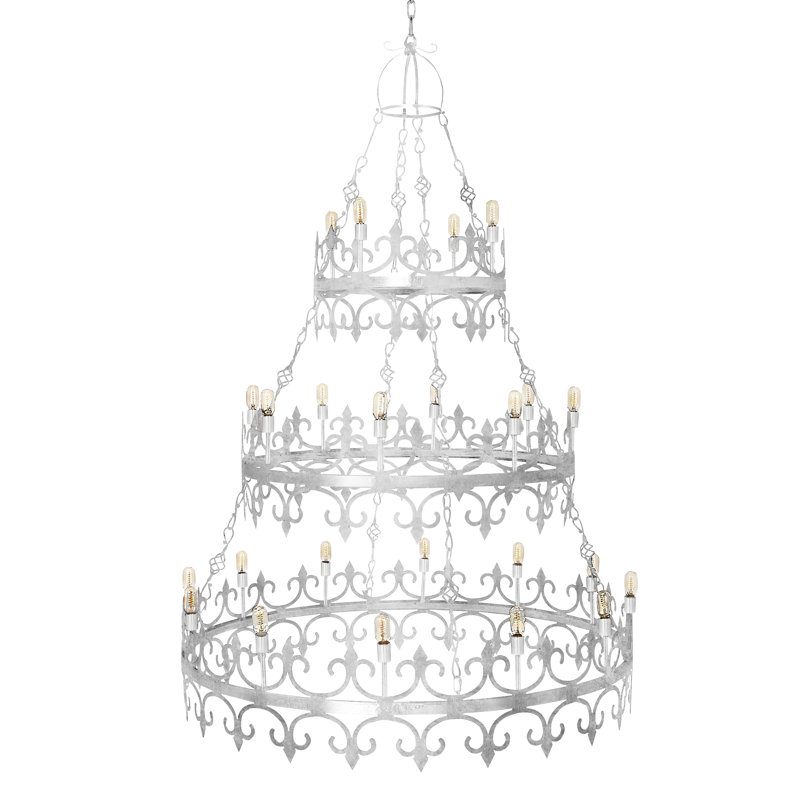 Lustre Venetian, Feuille d'argent