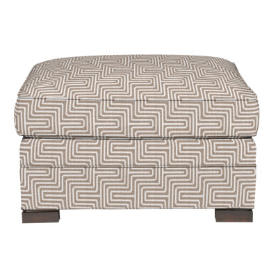 Nicholas Boucle and Velvet Ottoman