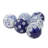Ceramic Handmade Glossy Decorative Ball Floral Orbs & Vase Filler with Varying Patterns